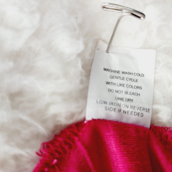 Blouse Top Size PL Rose Red Metallic Ruffle Whimsycore Dopamine Glam Y2K Fairy - Picture 12 of 12